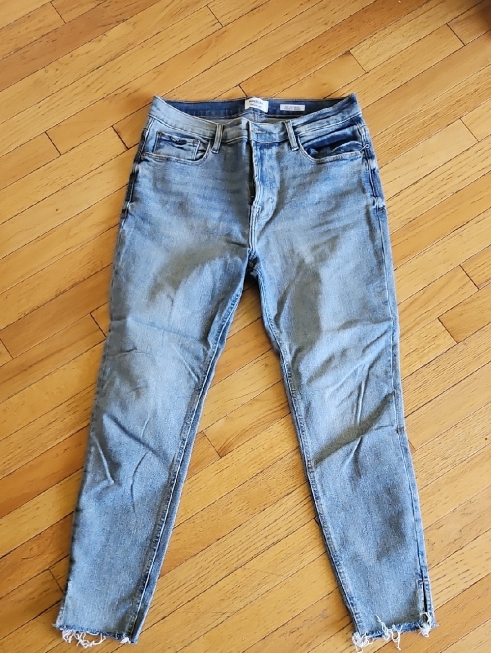 Kensie Light Blue High-Rise Skinny Jeans